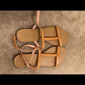Forever 21 Flat T-Strap Sandals